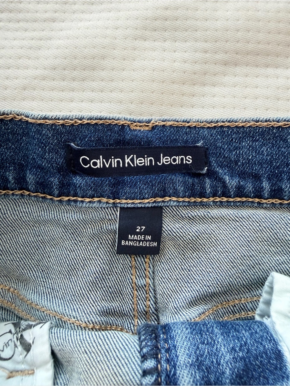 Calvin Klein Classic Blue Denim Skirt - Picture 4 of 4
